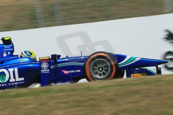 World © Octane Photographic Ltd. Friday 9th May 2014. GP2 Practice – Circuit de Catalunya, Barcelona, Spain. Julian Leal - Carlin. Digital Ref :0927lb1d4589