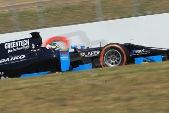 World © Octane Photographic Ltd. Friday 9th May 2014. GP2 Practice – Circuit de Catalunya, Barcelona, Spain. Nathanael Berthon - Venezuela GP Lazarus. Digital Ref : 0927lb1d4613