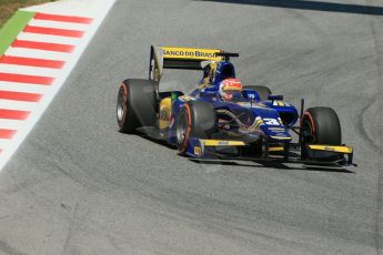 World © Octane Photographic Ltd. Friday 9th May 2014. GP2 Practice – Circuit de Catalunya, Barcelona, Spain. Felipe Nasr - Carlin. Digital Ref : 0927lb1d4623