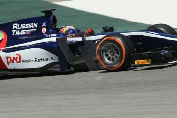 World © Octane Photographic Ltd. Friday 9th May 2014. GP2 Practice – Circuit de Catalunya, Barcelona, Spain. Mitch Evans - RT Russian Time. Digital Ref : 0927lb1d4695