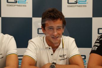 World © Octane Photographic Ltd. Friday 9th May 2014. GP2 Qualifying Press Conference – Circuit de Catalunya, Barcelona, Spain. Stephane Richelmi - DAMS – Digital Ref :