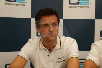 World © Octane Photographic Ltd. Friday 9th May 2014. GP2 Qualifying Press Conference – Circuit de Catalunya, Barcelona, Spain. Jolyon Palmer - DAMS – Digital Ref :