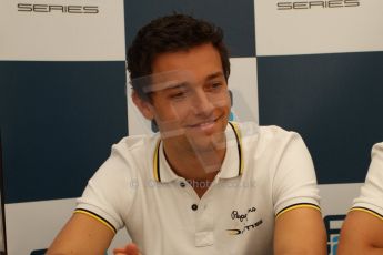 World © Octane Photographic Ltd. Friday 9th May 2014. GP2 Qualifying Press Conference – Circuit de Catalunya, Barcelona, Spain. Jolyon Palmer - DAMS – Digital Ref :