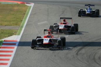 World © Octane Photographic Ltd. Friday 9th May 2014. GP3 Practice – Circuit de Catalunya, Barcelona, Spain. Dean Stoneman and Patrick Kujala - Marussia Manor Racing. Digital Ref :