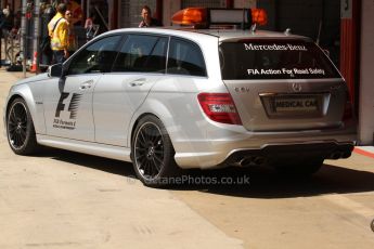 World © Octane Photographic Ltd. Friday 9th May 2014. Circuit de Catalunya – Barcelona, Spain. F1 Practice 1Pitlane - Mercedes AMG C63 Medical Car. Digital Ref :