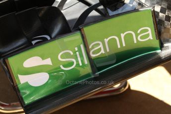 World © Octane Photographic Ltd. Friday 9th May 2014. Circuit de Catalunya - Spain - Formula 1 Practice 1 pitlane. Caterham F1 Team CT05 – New sponsor Silanna. Digital Ref:
