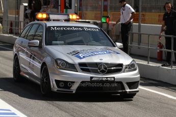 World © Octane Photographic Ltd. Friday 9th May 2014. Circuit de Catalunya – Barcelona, Spain. F1 Practice 1Pitlane - Mercedes AMG C63 Medical Car. Digital Ref :