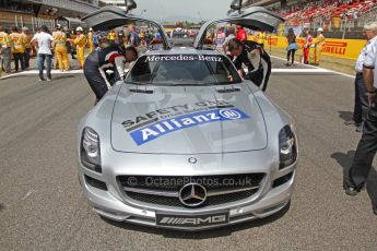 World © Octane Photographic Ltd. Mercedes SLS AMG F1/GP2/GP3 Safety Car - Bernd Maylander and Leon Price (GP2 Safety car observer). Digital Ref : 0939cb7d0103