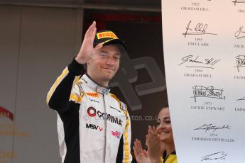 World © Octane Photographic Ltd. Saturday 10th May 2014. GP2 Race 1 Podium – Circuit de Catalunya, Barcelona, Spain. Jolyon Palmer - DAMS (2nd). Digital Ref :