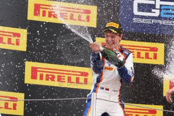 World © Octane Photographic Ltd. Saturday 10th May 2014. GP2 Race 1 Podium – Circuit de Catalunya, Barcelona, Spain. Johnny Cecotto - Trident (1st). Digital Ref :