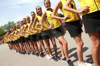 World © Octane Photographic Ltd. Saturday 10th May 2014. GP3 Qualifying – Circuit de Catalunya, Barcelona, Spain. F1/GP2/GP3 Pirelli Grid girls. Digital Ref :