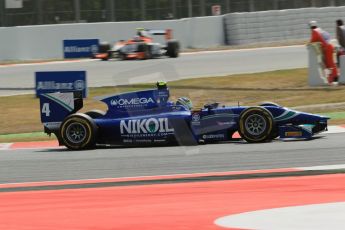 World © Octane Photographic Ltd. Saturday 10th May 2014. GP2 Race 1 – Circuit de Catalunya, Barcelona, Spain. Julian Leal - Carlin. Digital Ref :