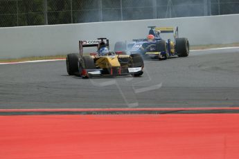 World © Octane Photographic Ltd. Saturday 10th May 2014. GP2 Race 1 – Circuit de Catalunya, Barcelona, Spain. Jolyon Palmer - DAMS – Digital Ref :