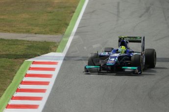 World © Octane Photographic Ltd. Saturday 10th May 2014. GP2 Race 1 – Circuit de Catalunya, Barcelona, Spain. Julian Leal - Carlin. Digital Ref :