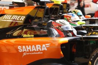 World © Octane Photographic Ltd. Saturday 10th May 2014. GP3 Qualifying – Circuit de Catalunya, Barcelona, Spain. Ivan Taranov, Nelson Mason and Beistke Visser - Hilmer Motorsport. Digital Ref :