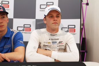 World © Octane Photographic Ltd. Saturday 10th May 2014. GP3 Qualifying press conference– Circuit de Catalunya, Barcelona, Spain. Marvin Kirchhofer - ART Grand Prix (3rd). Digital Ref :