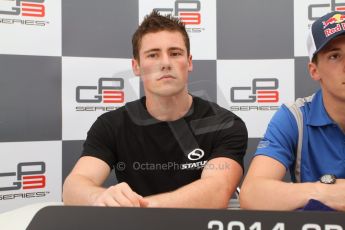 World © Octane Photographic Ltd. Saturday 10th May 2014. GP3 Qualifying press conference– Circuit de Catalunya, Barcelona, Spain. Richie Stanaway - Status Grand Prix (2nd). Digital Ref :