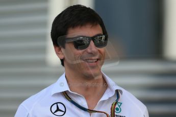 World © 2013 Octane Photographic Ltd. F1 Spanish GP, Circuit de Catalunya - Saturday 10th May 2014 - F1 Paddock. Toto Wolff. Mercedes W05. Digital Ref : 0933lb1d6327