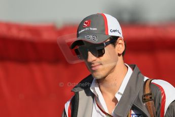 World © Octane Photographic Ltd. Saturday 10th May 2014. Circuit de Catalunya - Spain - Formula 1 Paddock. Sauber C33 - Esteban Gutierrez. Digital Ref: 0933lb1d6348