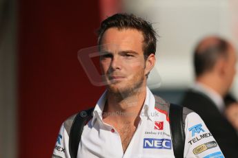 World © Octane Photographic Ltd. Saturday 10th May 2014. Circuit de Catalunya - Spain - Formula 1 Paddock. Sauber C33 – Giedo van der Garde - Reserve Driver. Digital Ref: 0933lb1d6395