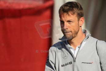 World © Octane Photographic Ltd. Saturday 10th May 2014. Circuit de Catalunya - Spain - Formula 1 Paddock. McLaren Mercedes MP4/29 - Jenson Button. Digital Ref: 0933lb1d6404