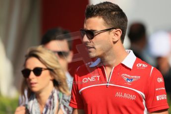 World © Octane Photographic Ltd. Saturday 10th May 2014. Circuit de Catalunya - Spain - Formula 1 Paddock. Marussia F1 Team MR03 - Jules Bianchi. Digital Ref: 0933lb1d6498