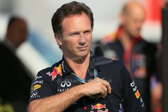World © Octane Photographic Ltd. Saturday 10th May 2014. Circuit de Catalunya - Spain - Formula 1 Practice 3. Infiniti Red Bull Racing RB10 - Christian Horner. Digital Ref: 0933lb1d6553