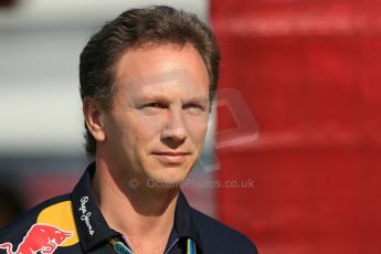 World © Octane Photographic Ltd. Saturday 10th May 2014. Circuit de Catalunya - Spain - Formula 1 Practice 3. Infiniti Red Bull Racing RB10 - Christian Horner. Digital Ref: 0933lb1d6565