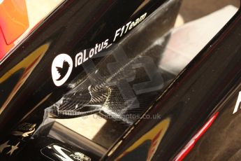 World © Octane Photographic Ltd. Saturday 10th May 2014. Circuit de Catalunya - Spain - Formula 1 Practice 3. Lotus F1 Team E22 – Front wing details. Digital Ref: 0935cb7d9605