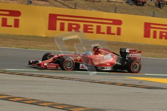 World © Octane Photographic Ltd. Saturday 10th May 2014. Circuit de Catalunya - Spain - Formula 1 Practice 3. Scuderia Ferrari F14T - Fernando Alonso. Digital Ref: 0935lb1d3470