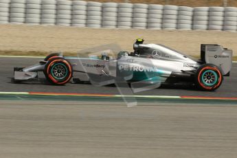 World © Octane Photographic Ltd. Saturday 10th May 2014. Circuit de Catalunya - Spain - Formula 1 Practice 3. Mercedes AMG Petronas F1 W05 Hybrid – Lewis Hamilton. Digital Ref:  0935lb1d3493