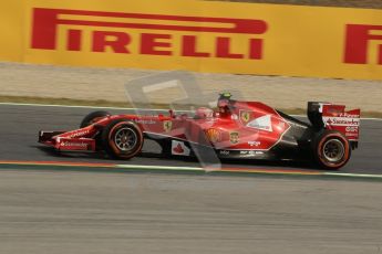 World © Octane Photographic Ltd. Saturday 10th May 2014. Circuit de Catalunya - Spain - Formula 1 Practice 3. Scuderia Ferrari F14T – Kimi Raikkonen. Digital Ref: 0935lb1d3504
