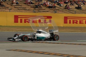 World © Octane Photographic Ltd. Saturday 10th May 2014. Circuit de Catalunya - Spain - Formula 1 Practice 3. Mercedes AMG Petronas F1 W05 Hybrid - Nico Rosberg. Digital Ref: 0935lb1d3568