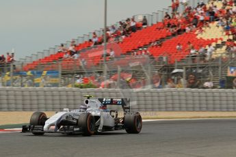 World © Octane Photographic Ltd. Saturday 10th May 2014. Circuit de Catalunya - Spain - Formula 1 Practice 3. Sahara Force India VJM07 – Nico Hulkenburg. Digital Ref : 0935lb1d3699