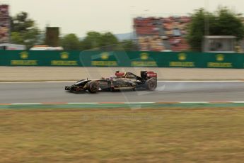 World © Octane Photographic Ltd. Saturday 10th May 2014. Circuit de Catalunya - Spain - Formula 1 Practice 3. Lotus F1 Team E22 – Pastor Maldonado. Digital Ref: 0935lb1d3786