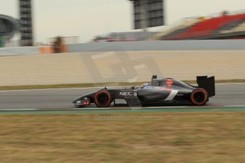 World © Octane Photographic Ltd. Saturday 10th May 2014. Circuit de Catalunya - Spain - Formula 1 Practice 3. Sauber C33 – Adrian Sutil. Digital Ref: 0935lb1d3802