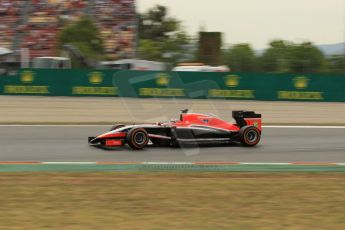 World © Octane Photographic Ltd. Saturday 10th May 2014. Circuit de Catalunya - Spain - Formula 1 Practice 3. Marussia F1 Team MR03 - Jules Bianchi. Digital Ref: 0935lb1d3816