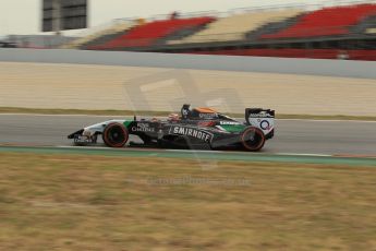 World © Octane Photographic Ltd. Saturday 10th May 2014. Circuit de Catalunya - Spain - Formula 1 Practice 3. Sahara Force India VJM07 – Nico Hulkenburg. Digital Ref : 0935lb1d3851