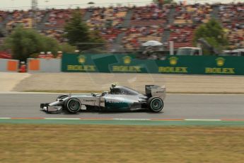 World © Octane Photographic Ltd. Saturday 10th May 2014. Circuit de Catalunya - Spain - Formula 1 Practice 3. Mercedes AMG Petronas F1 W05 Hybrid – Lewis Hamilton. Digital Ref: 0935lb1d3856