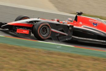 World © Octane Photographic Ltd. Saturday 10th May 2014. Circuit de Catalunya - Spain - Formula 1 Practice 3. Marussia F1 Team MR03 - Jules Bianchi. Digital Ref: 0935lb1d3898