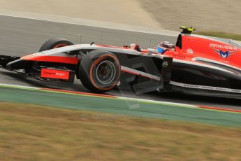 World © Octane Photographic Ltd. Saturday 10th May 2014. Circuit de Catalunya - Spain - Formula 1 Practice 3. Marussia F1 Team MR03 - Max Chilton. Digital Ref: 0935lb1d3910