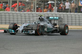 World © Octane Photographic Ltd. Saturday 10th May 2014. Circuit de Catalunya - Spain - Formula 1 Practice 3. Mercedes AMG Petronas F1 W05 Hybrid – Lewis Hamilton. Digital Ref: 0935lb1d7314