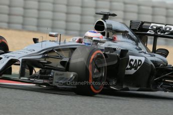 World © Octane Photographic Ltd. Saturday 10th May 2014. Circuit de Catalunya - Spain - Formula 1 Practice 3. McLaren Mercedes MP4/29 - Jenson Button. Digital Ref: 0935lb1d7327