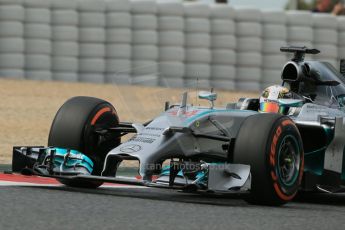 World © Octane Photographic Ltd. Saturday 10th May 2014. Circuit de Catalunya - Spain - Formula 1 Practice 3. Mercedes AMG Petronas F1 W05 Hybrid – Lewis Hamilton. Digital Ref: 0935lb1d7363