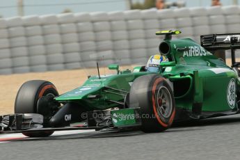 World © Octane Photographic Ltd. Saturday 10th May 2014. Circuit de Catalunya - Spain - Formula 1 Practice 3. Caterham F1 Team CT05 – Marcus Ericsson. Digital Ref: 0935lb1d7452