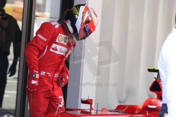 World © Octane Photographic Ltd. Saturday 10th May 2014. Circuit de Catalunya - Spain - Formula 1 Qualifying. Scuderia Ferrari F14T – Kimi Raikkonen. Digital Ref: 0936cb7d9868
