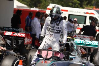 World © Octane Photographic Ltd. Saturday 10th May 2014. Circuit de Catalunya - Spain - Formula 1 Qualifying. Mercedes AMG Petronas F1 W05 Hybrid - Nico Rosberg. Digital Ref: 0936cb7d9889