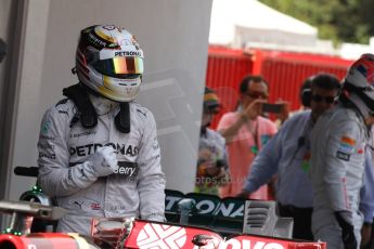 World © Octane Photographic Ltd. Saturday 10th May 2014. Circuit de Catalunya - Spain - Formula 1 Qualifying. Mercedes AMG Petronas F1 W05 Hybrid – Lewis Hamilton. Digital Ref: 0936cb7d9914