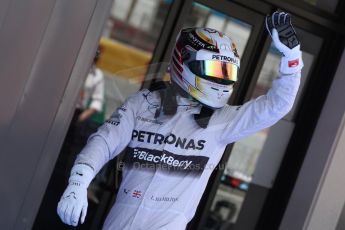 World © Octane Photographic Ltd. Saturday 10th May 2014. Circuit de Catalunya - Spain - Formula 1 Qualifying. Mercedes AMG Petronas F1 W05 Hybrid – Lewis Hamilton. Digital Ref: 0936cb7d9930