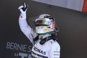 World © Octane Photographic Ltd. Saturday 10th May 2014. Circuit de Catalunya - Spain - Formula 1 Qualifying. Mercedes AMG Petronas F1 W05 Hybrid – Lewis Hamilton. Digital Ref: 0936cb7d9938